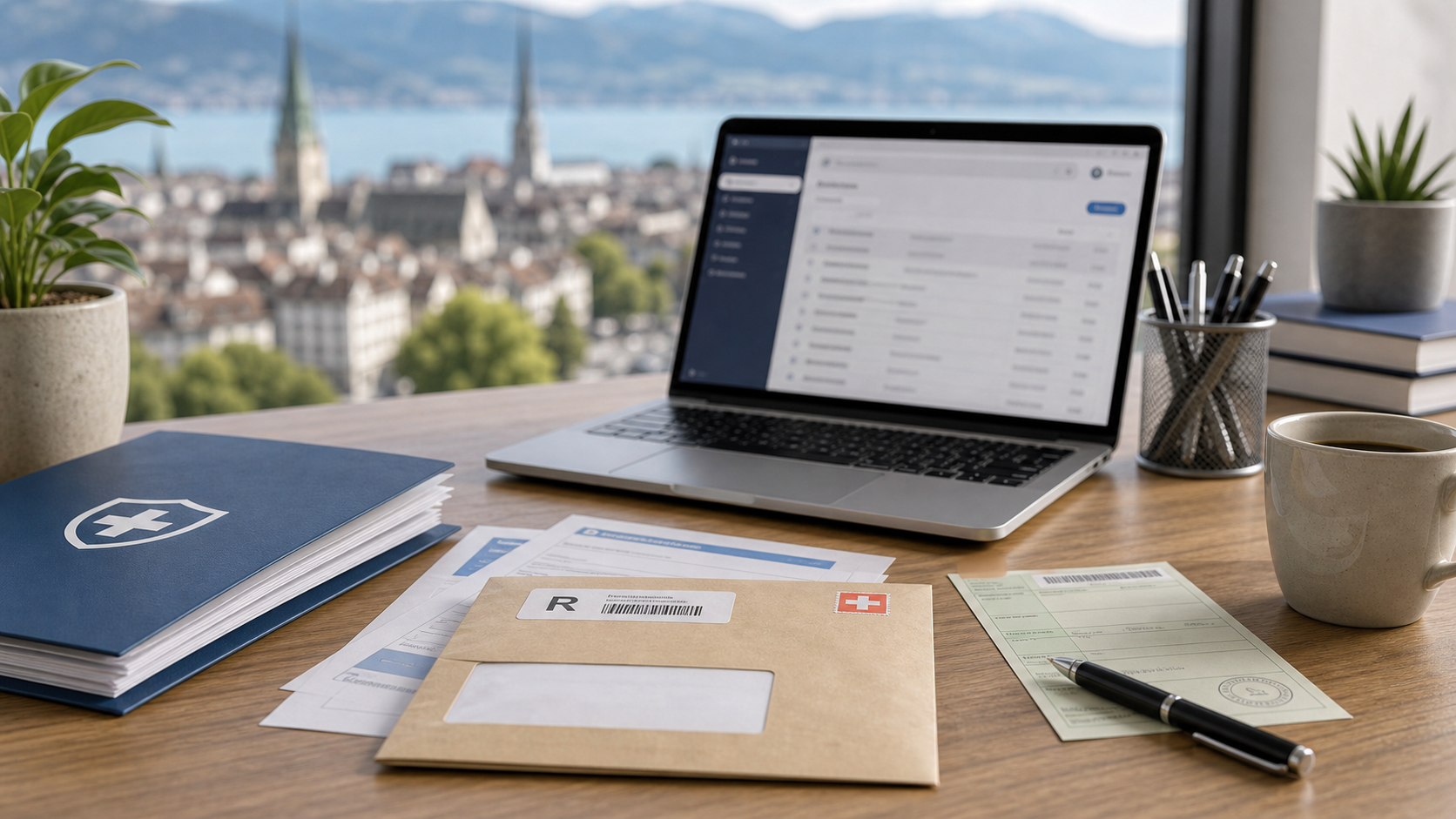 Résiliation LAMal : recommandé ou email - photo éditoriale suisse dédiée sans texte
